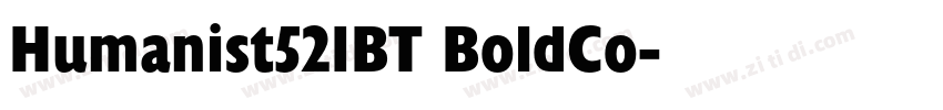 Humanist521BT BoldCo字体转换
